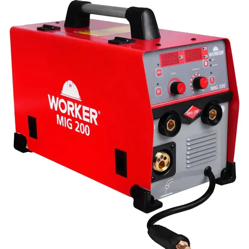 Inversora para solda MIG200 32A 50/60HZ ac 220V Worker — fotografia 8