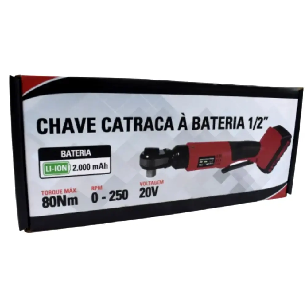 Chave catraca 1/2 POL 20V 80NM SGT-7550 c/bateria e carregador SGT Bivolt — fotografia 5