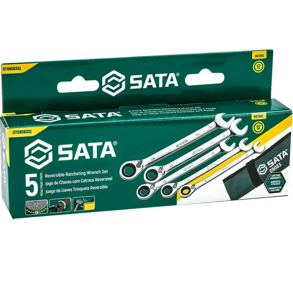 Jogo de chave combinada com 5 peç Sata — fotografia 6