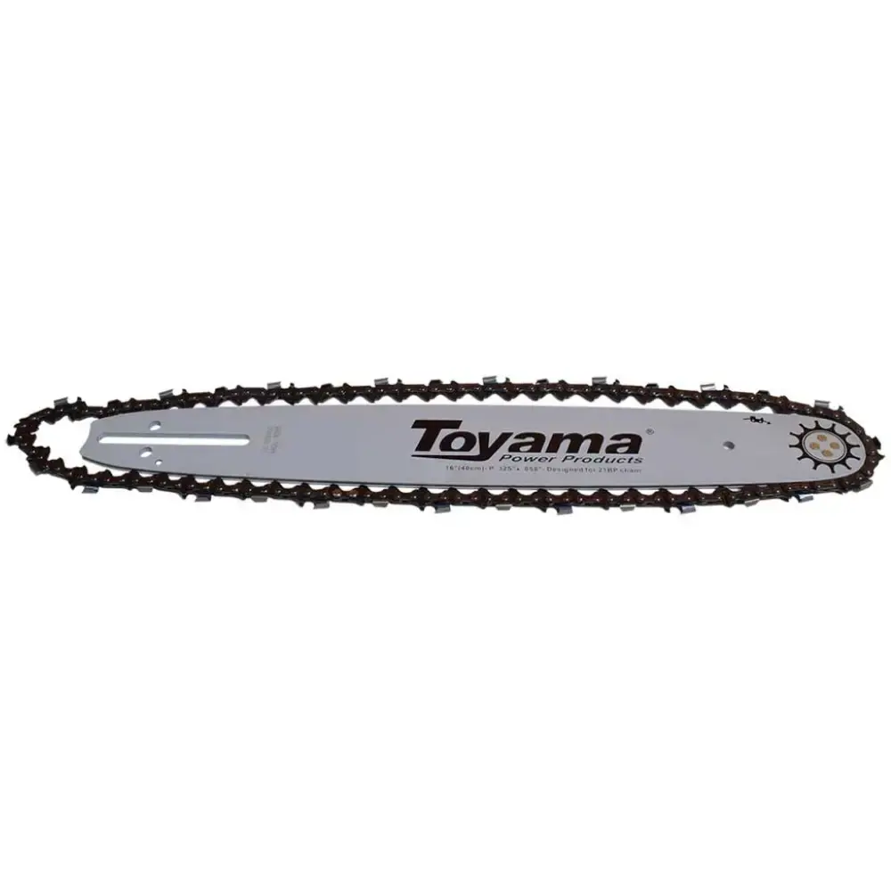 Sabre para motosserra com corrente 16POL ponta rolante 40CM 64 elos Toyama — fotografia de referência