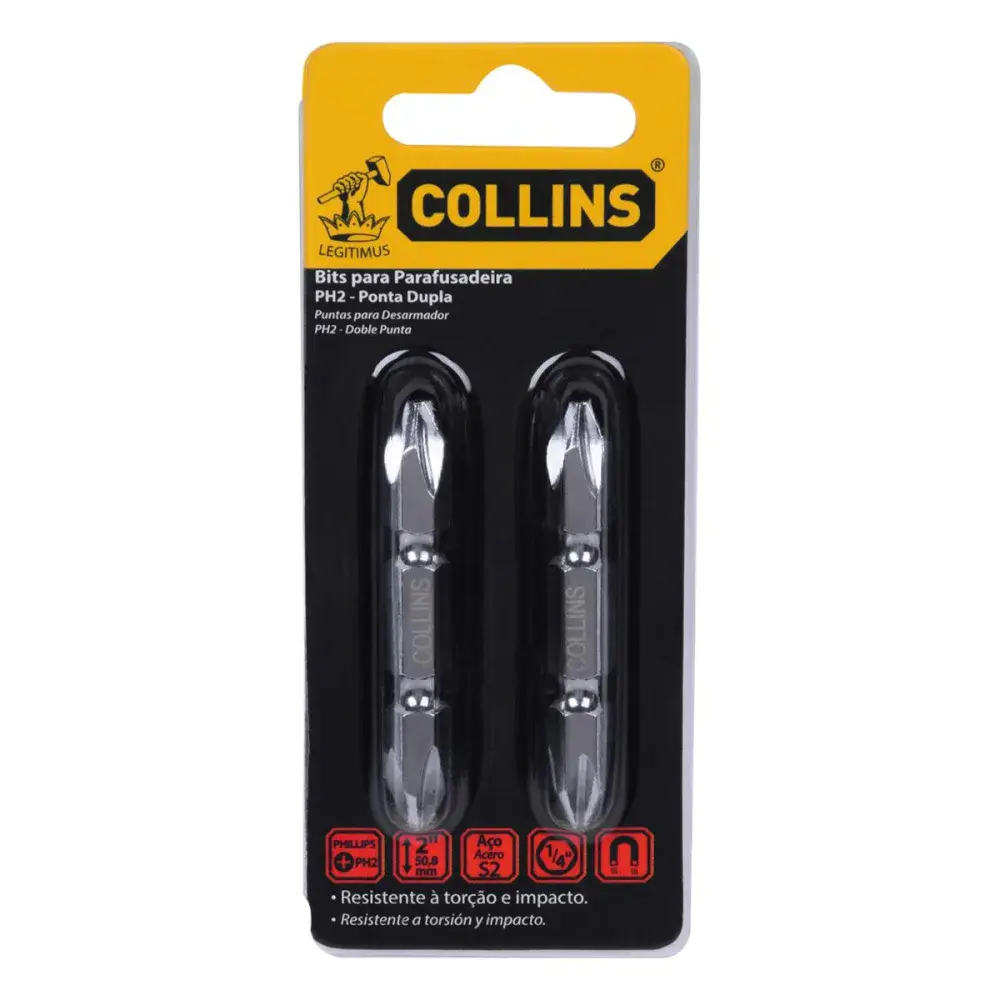 Bits PH2 1/4 ponta dupla e phillips 50MM Collins — fotografia 3