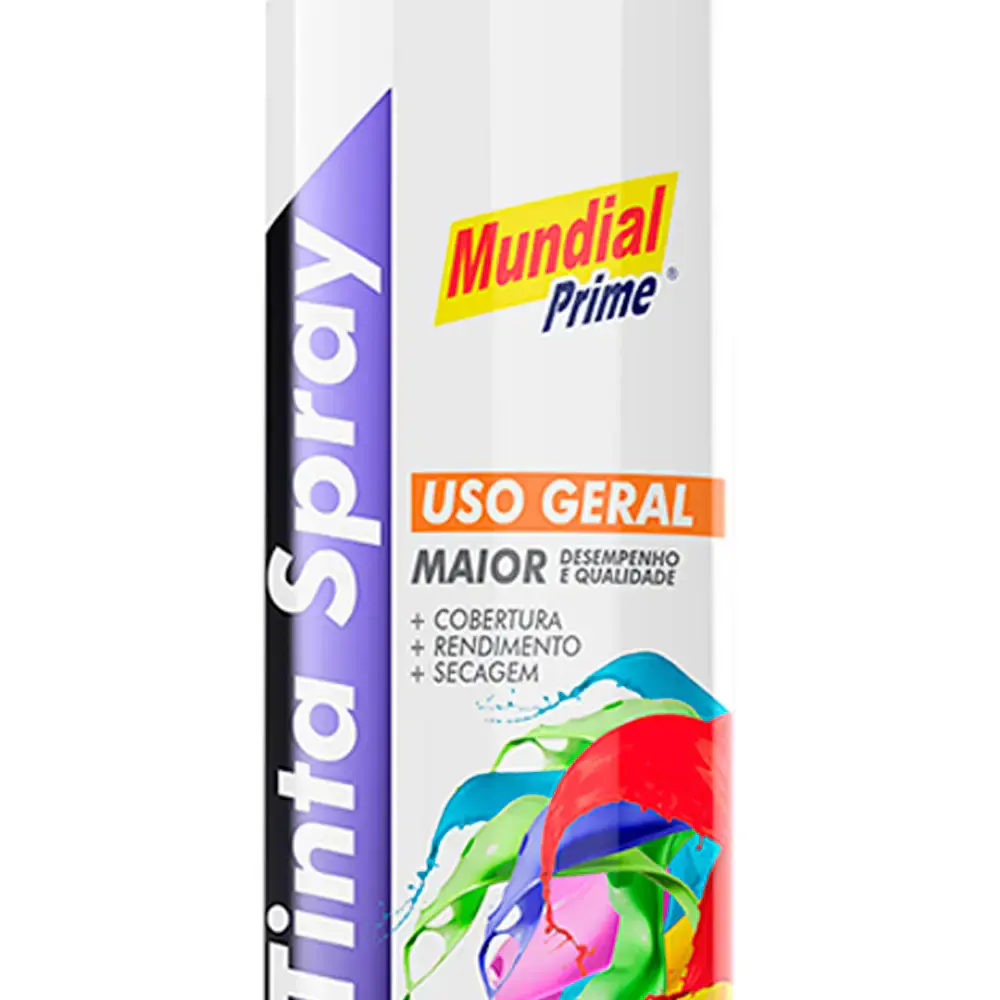 Tinta spray 400ML amarelo bandeira AE01000064 mundial prime — fotografia 3