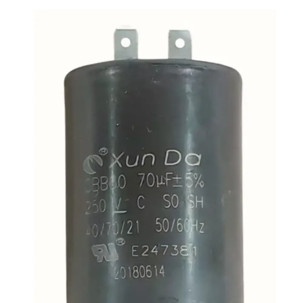 Capacitor 70UF para lavadoras de alta pressão 9.385-085.0 Karcher — fotografia de referência