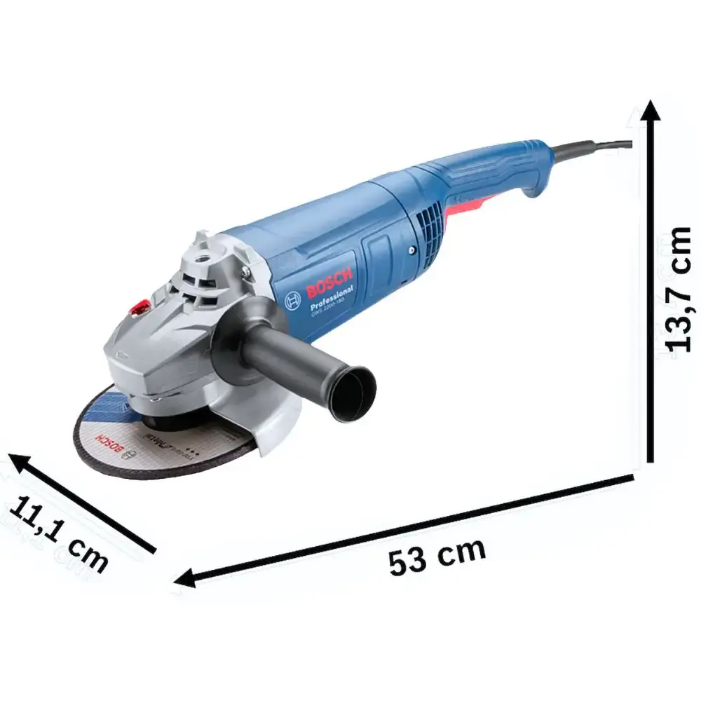 Esmerilhadeira angular 7 POL 2200W com 3 discos de corte 7 POL standard Bosch 220 V — fotografia 4
