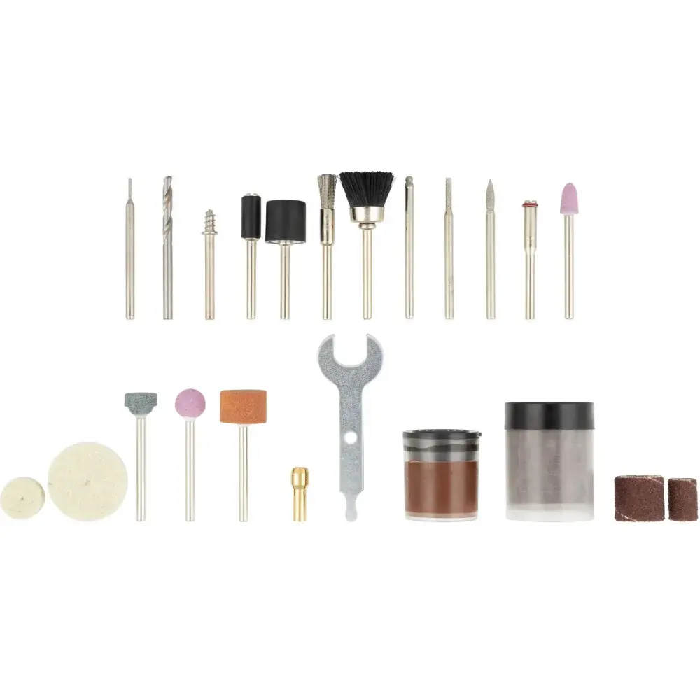 Mini retífica 8V 34 peç a bateria Worker — fotografia 11