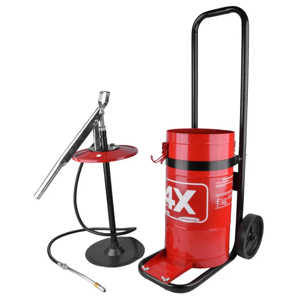 Engraxadeira manual com carrinho HL14 capacidade 14 kg hydronlubz Ghel Plus — fotografia 4
