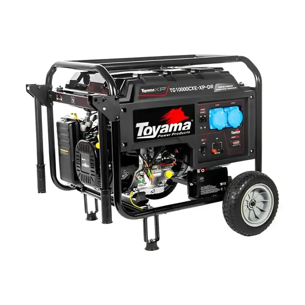 Gerador à gasolina 9 KVA com sistema XP AVR monofásico 201-034DR Toyama — fotografia de referência