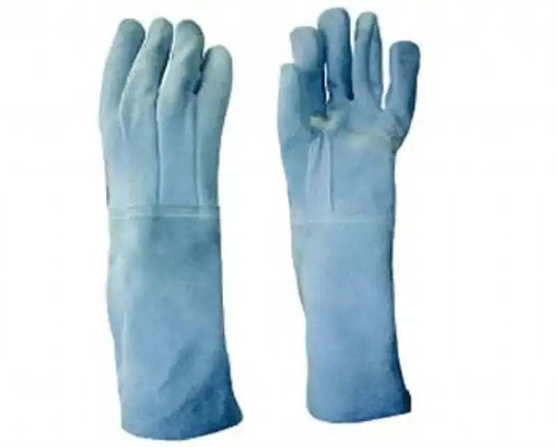 Luva de raspa longo punho 20 CM com reforço