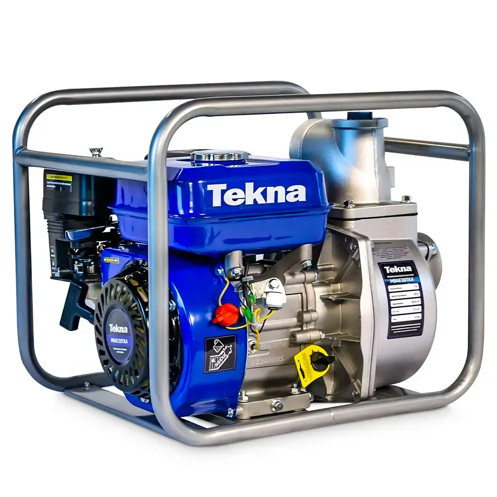 Motobomba à gasolina 6.5 HP 4 tempos auto escorvante MBAE30TK4 Tekna
