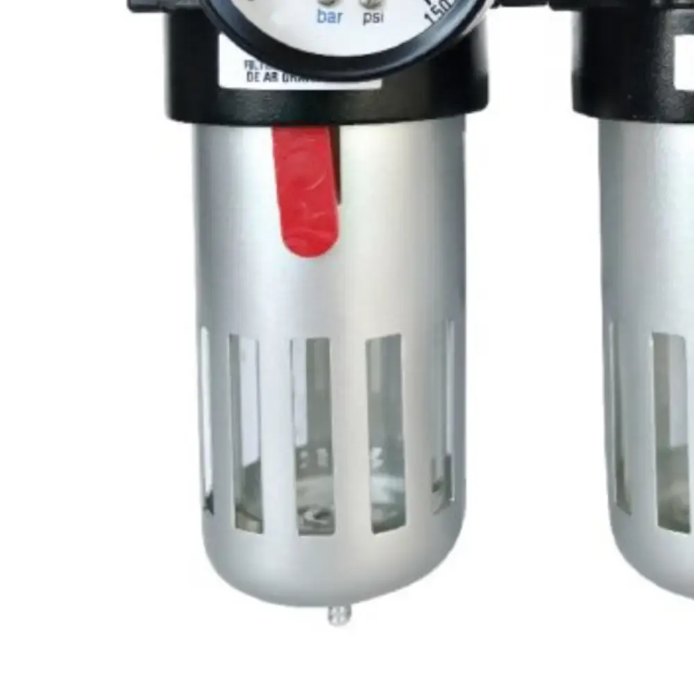 Filtro de ar lubrificador regulador 1/2 POL 2800 l/min FRL-01 SGT — fotografia 4