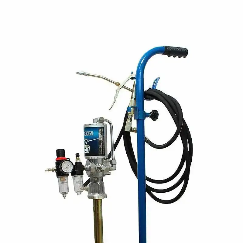 Bomba para graxa propulsora pneumática 20KG sem balde com tampa unidade móvel 9404 Bremen — fotografia 3