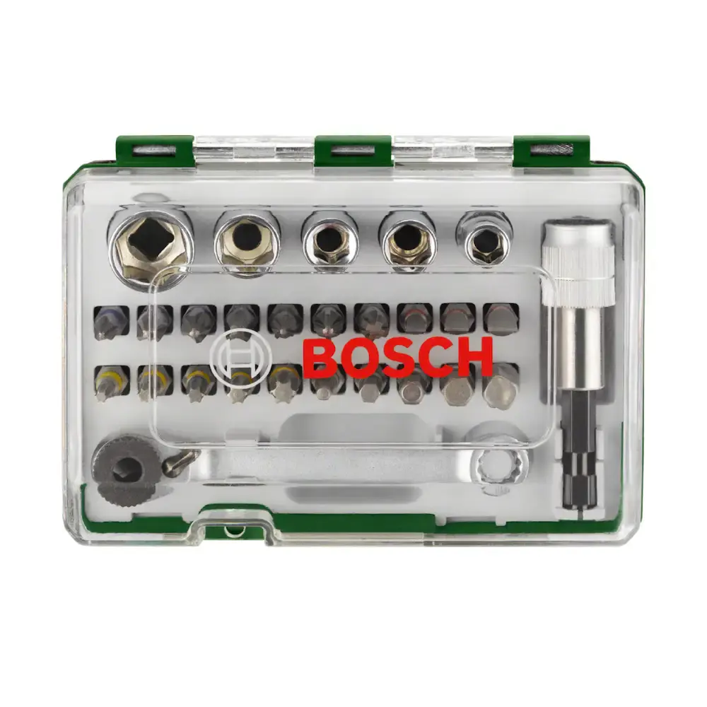 Kit de pontas e soquetes para parafusar Bosch com 27 peças