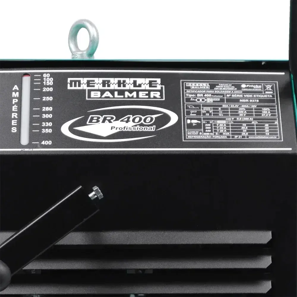 Retificador de solda br 400 400A profissional Balmer — fotografia 10