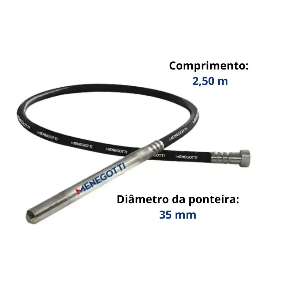 Mangote para vibrador portátil com ponteira 35MM x 2,5M Menegotti — fotografia 5