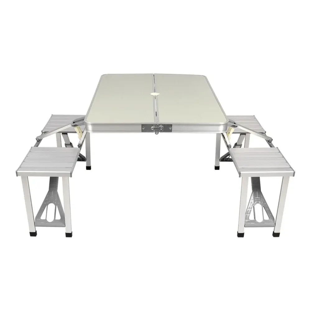 Mesa dobrável deluxe com 4 banquetas Kala — fotografia de referência