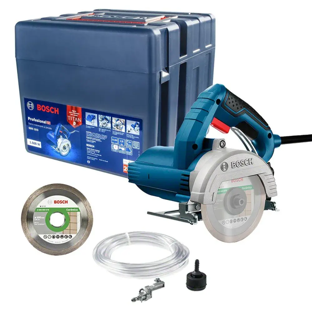 Serra mármore titan com kit de refrigeração 1500W 127V Bosch