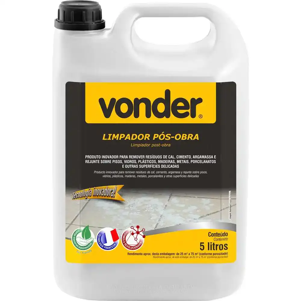 Limpador pós obra 5 litros Vonder