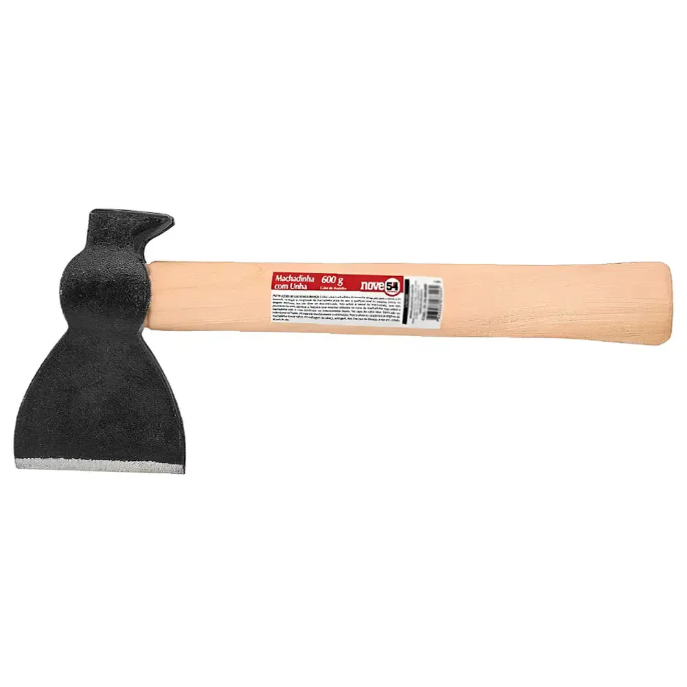 Machadinha de ferro Tipo Unha Cabo Madeira 600 g NOVE54