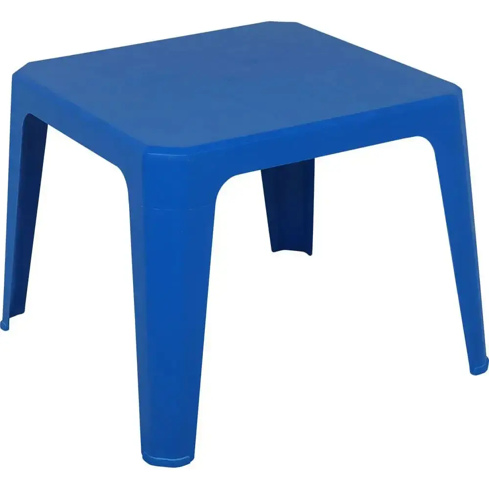 Mesa Play Infantil 61 x 46cm Azul com 4 Cadeiras de Plástico Infantil Azul BEL — fotografia 3