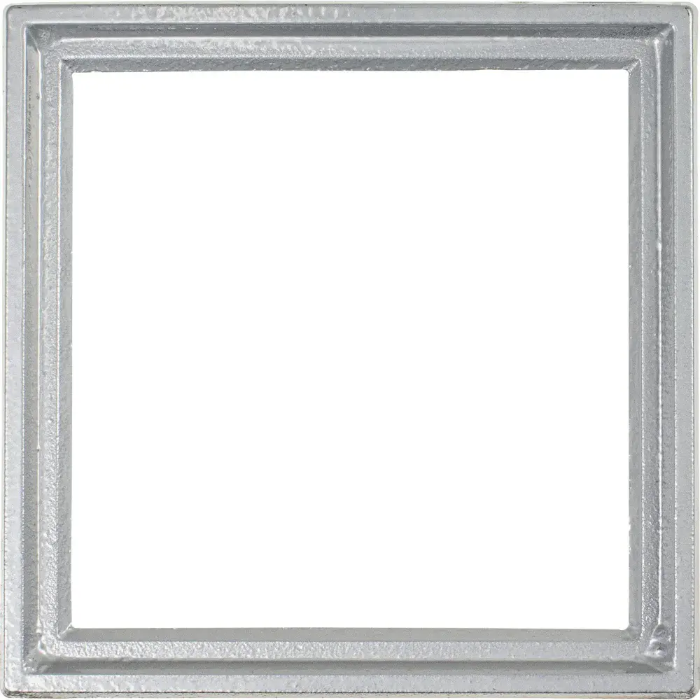 Grelha de alumínio 15X15 cm com porta grelha polido Liege — fotografia 3