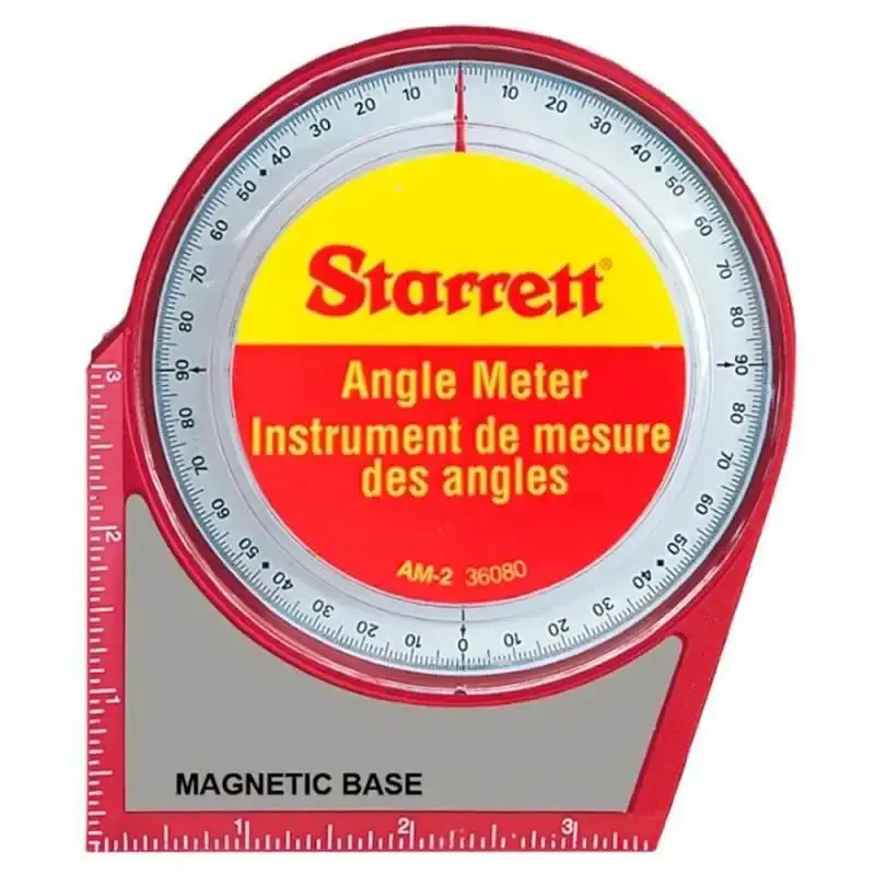 Medidor de ângulo 0 à 90 graus com base magnética AM-2 Starrett — fotografia 2