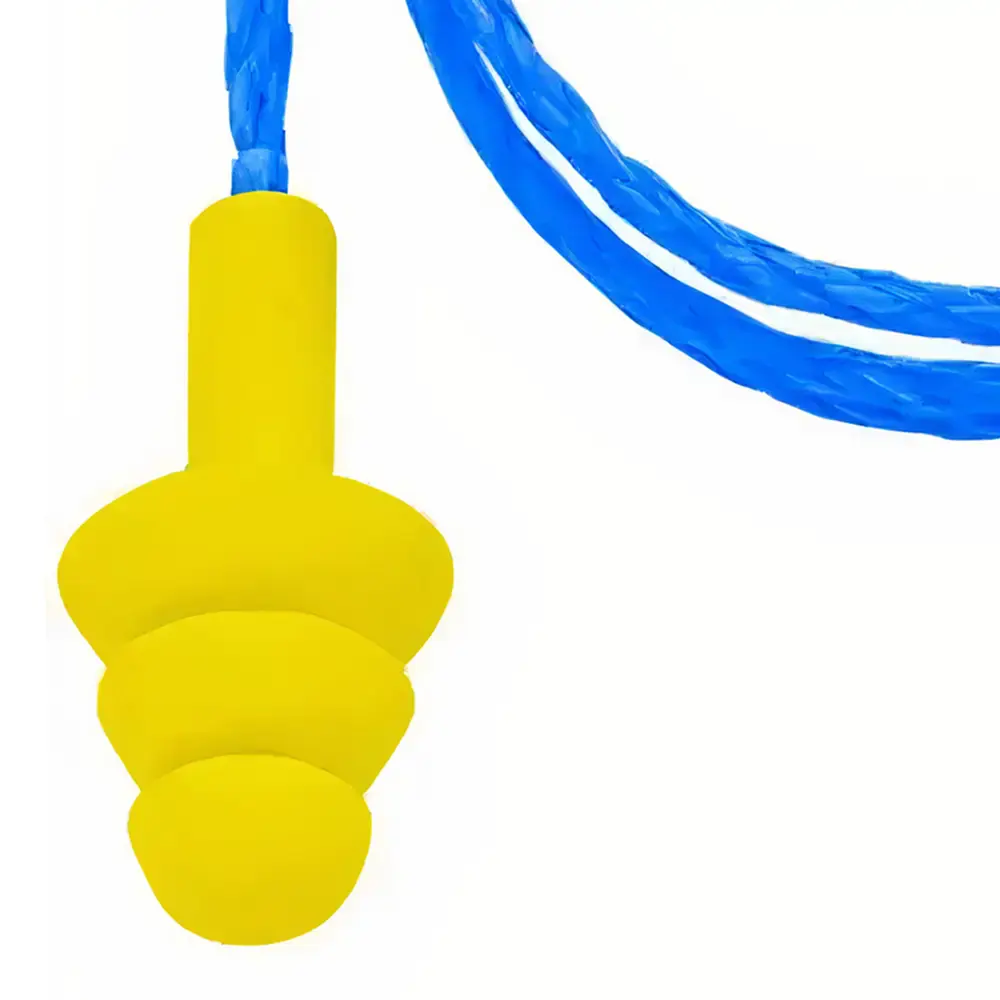 Kit protetores plug auricular copolímero reutilizável com cordão 10 unidades delta plus — fotografia 5