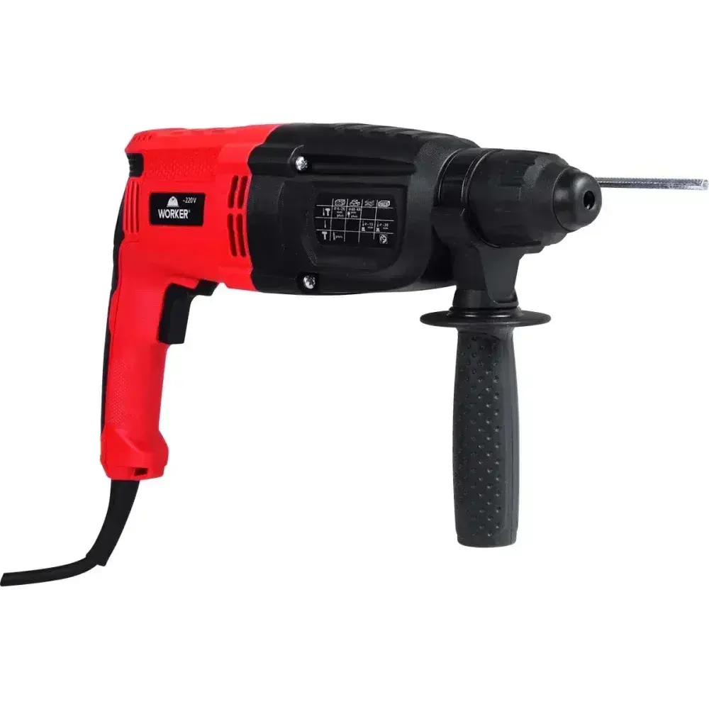 Martelete perfurador rompedor sds plus 850W 3,3J Worker — fotografia 10