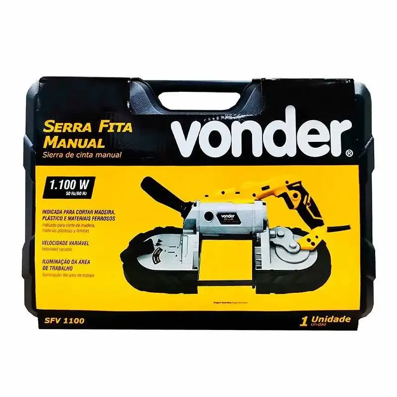 Serra fita manual 1100W com maleta SFV1100 Vonder 110 V — fotografia 4