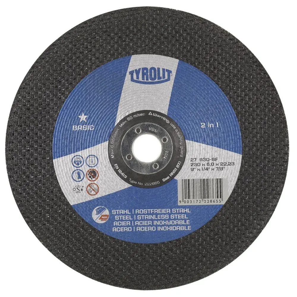 Disco de desbaste 7"X7/8 basic Tyrolit