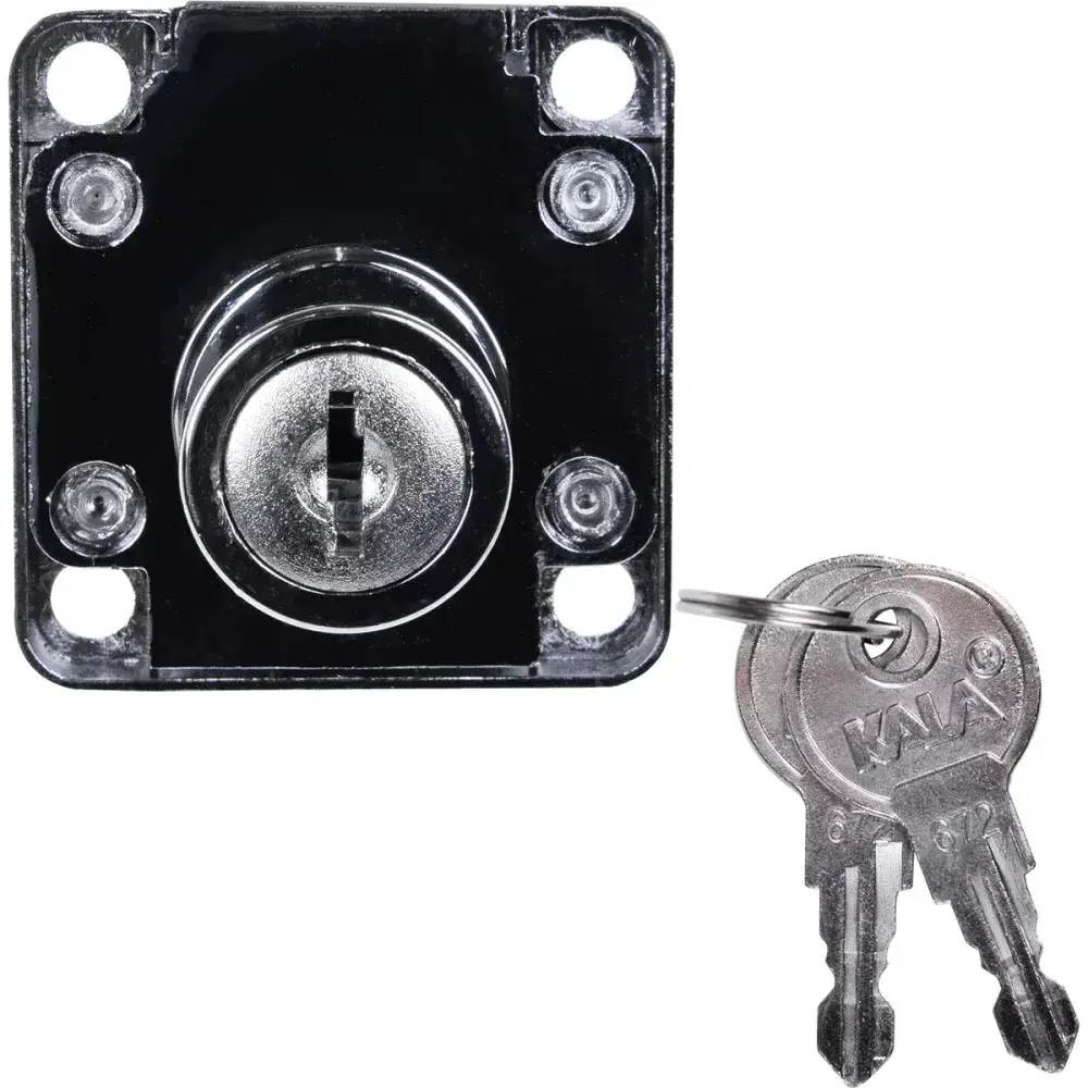 Fechadura universal para gaveta 22MM cromado Kala — fotografia 9
