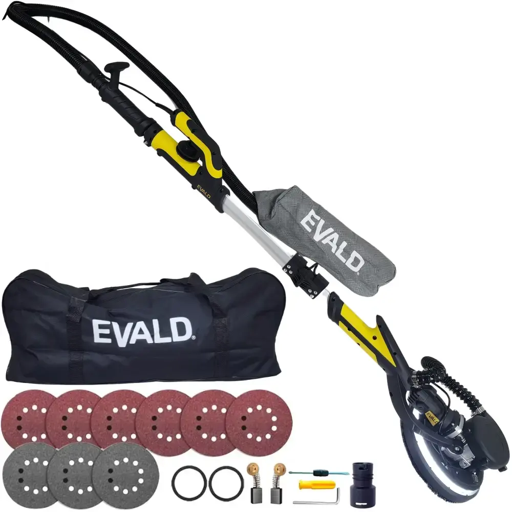 Lixadeira para parede e teto telescópica 360° 750W led e bolsa ELPT-750 Evald 110 V