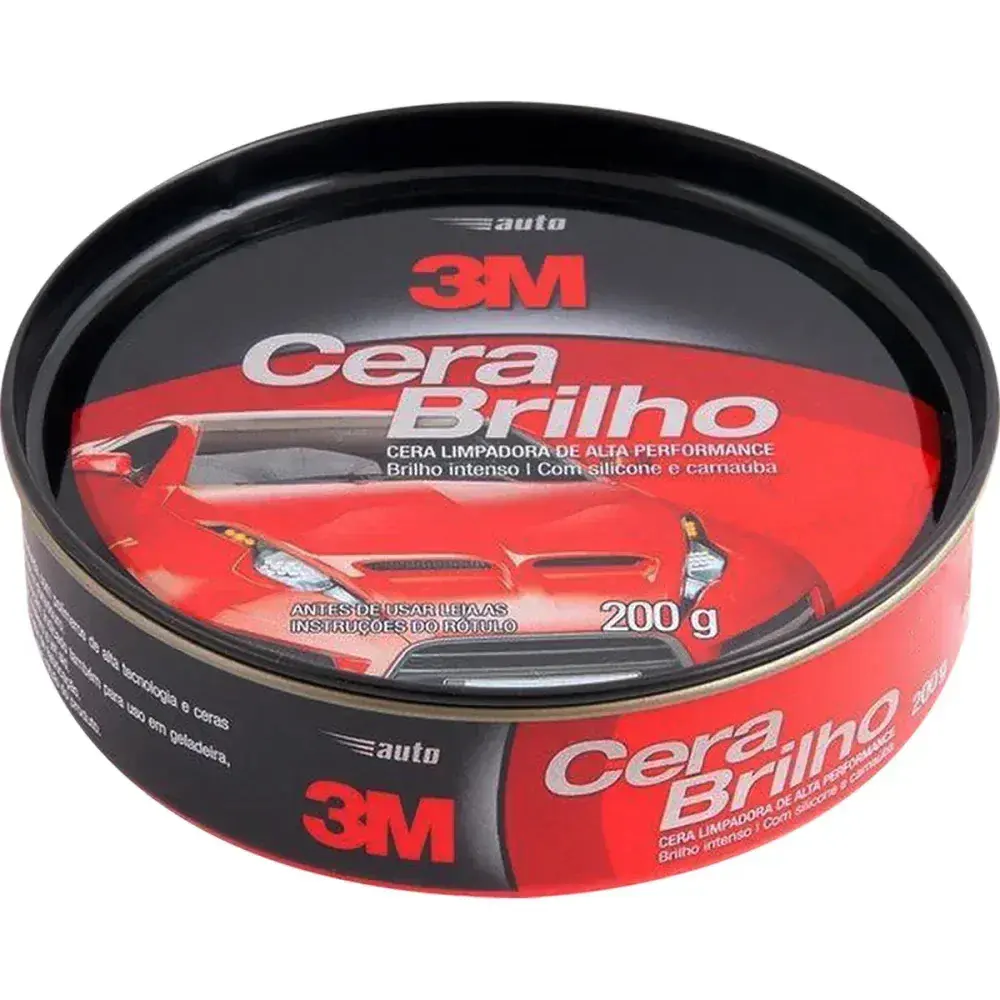 Cera automotiva auto brilho em silicone e carnaúba 200G 3M — fotografia 2