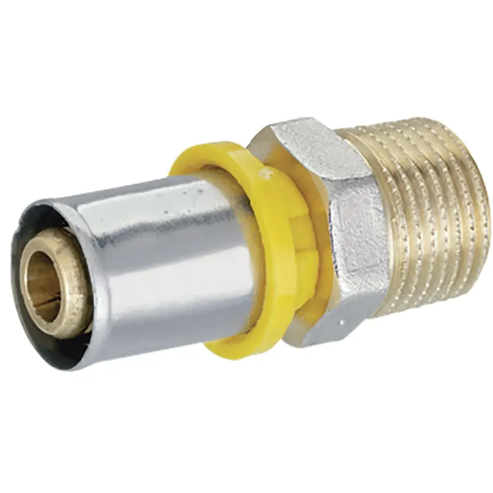 Conector gás transição Amanco macho DN20X3/4 — fotografia de referência