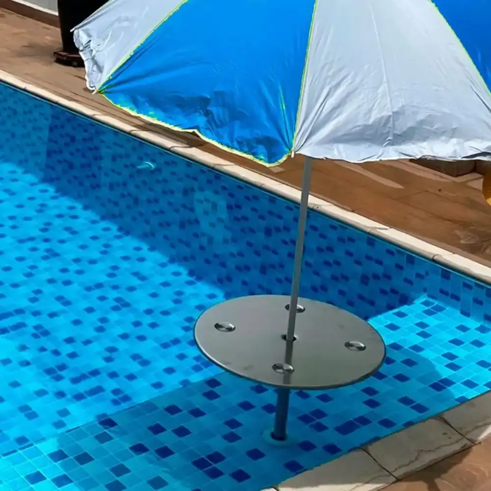 Mesa Inox para Piscina Bar Molhado 60 CM x 170 CM com Regulagem EVALD — fotografia 5