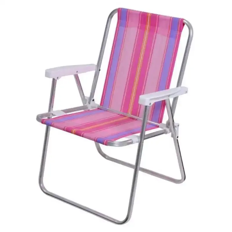 Kit com 4 cadeiras de praia e piscina alta em alumínio cores variadas 25500 BEL — fotografia 3