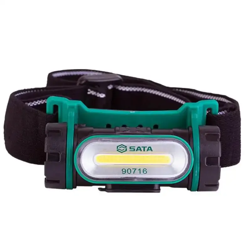 Lanterna para cabeça recarregável 150 lumens com carregador ST90716 Sata