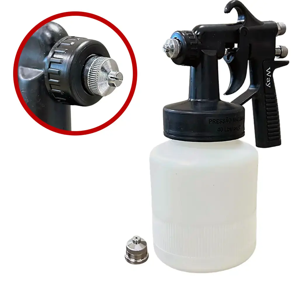 Pistola de pintura de ar direto 600ML IWPPAD1B ImportWay