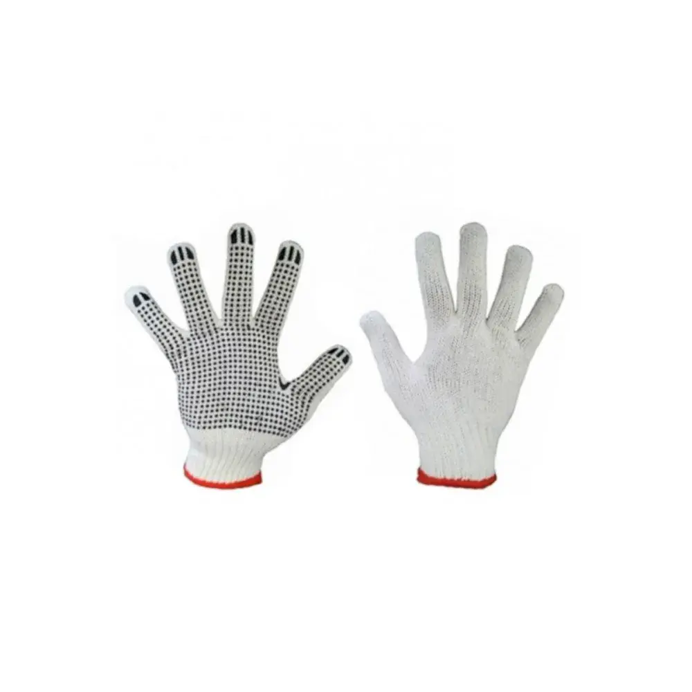 Luva de malha branca 3 fios pigmentada Plastcor