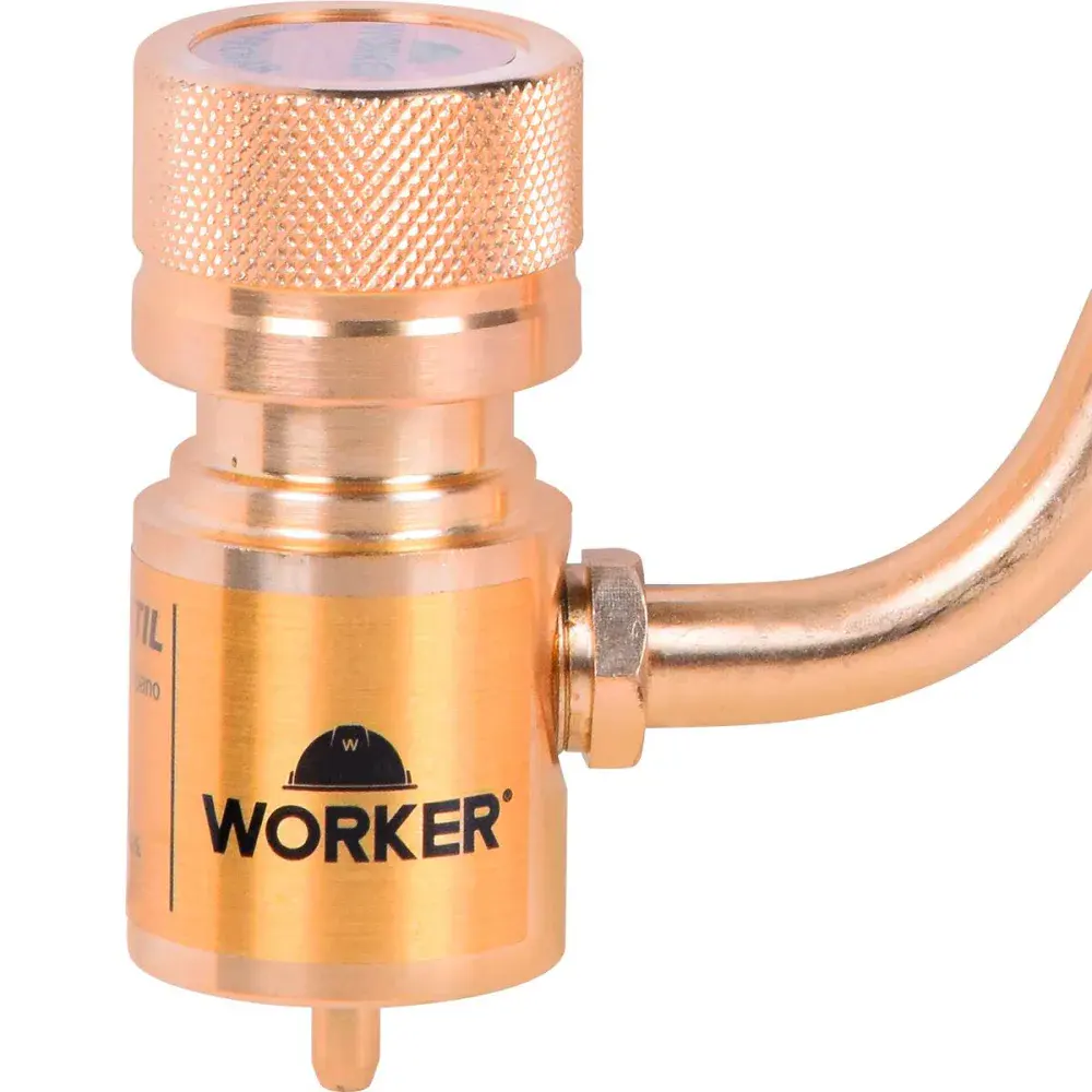 Kit cilindro de gás mapp aço com maçarico portátil Worker — fotografia 6