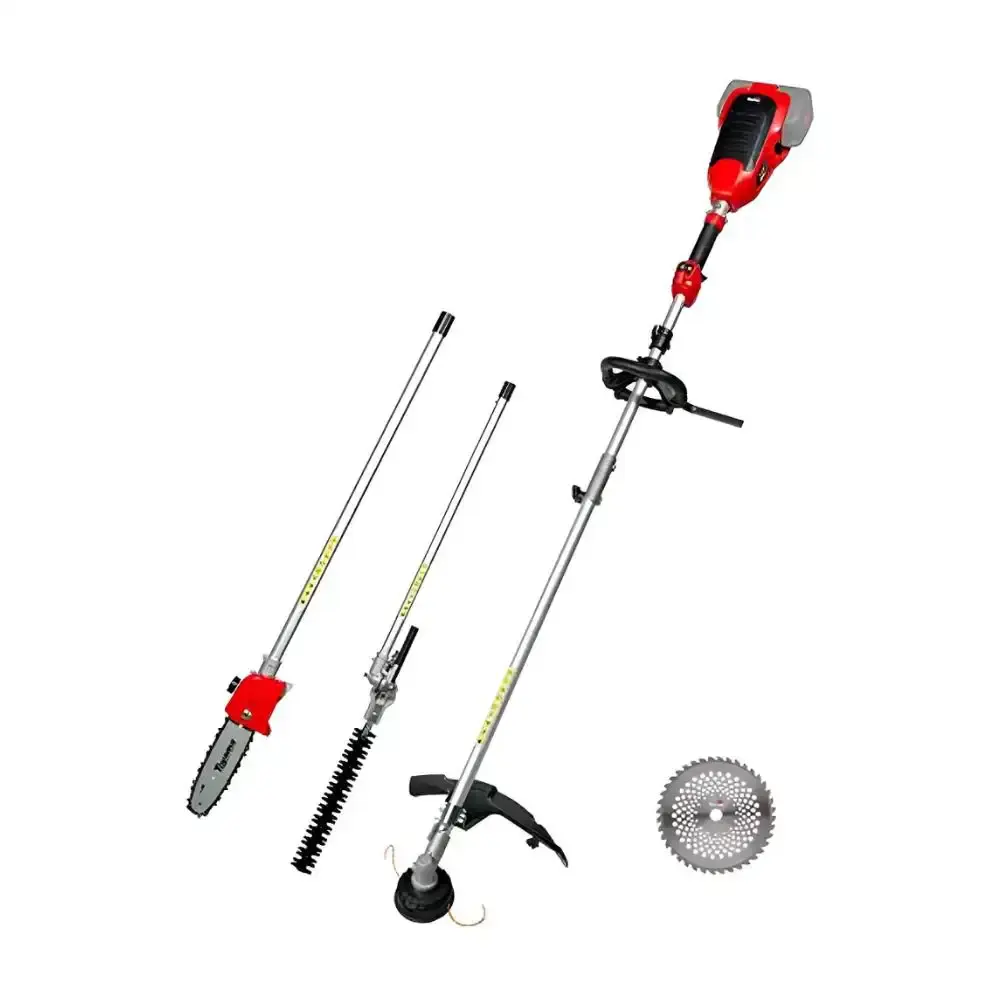 Roçadeira multifuncional a bateria 58V TBT58MTX com motor sem escova Toyama — fotografia de referência