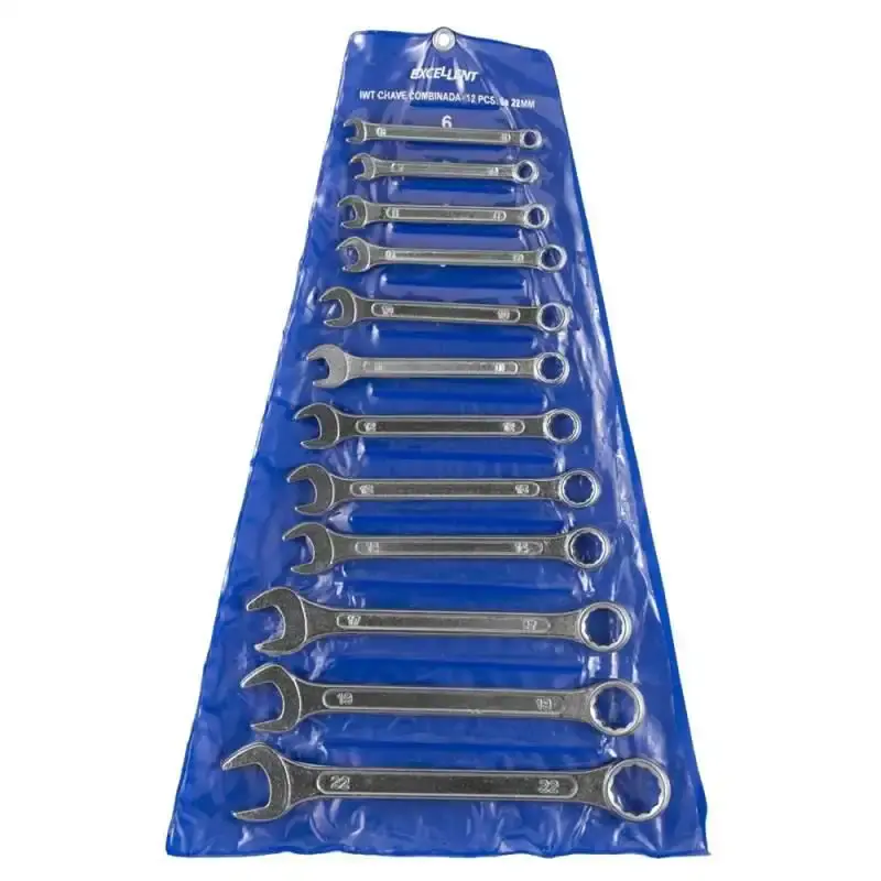 Jogo de chave combinada de 6 à 22 MM com 12 peças 1WT Eda