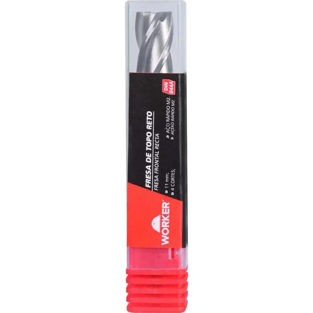 Fresa de topo reto aço rápido 11MM haste 12MM Worker — fotografia 11