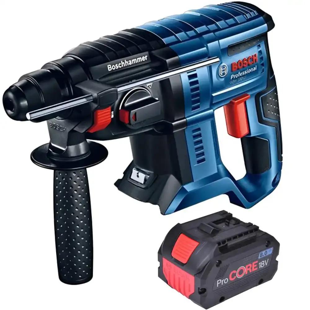 Martelete SDS plus 18V 2,3KG GBH 180-LI bateria 8 ah GBA procore Bosch