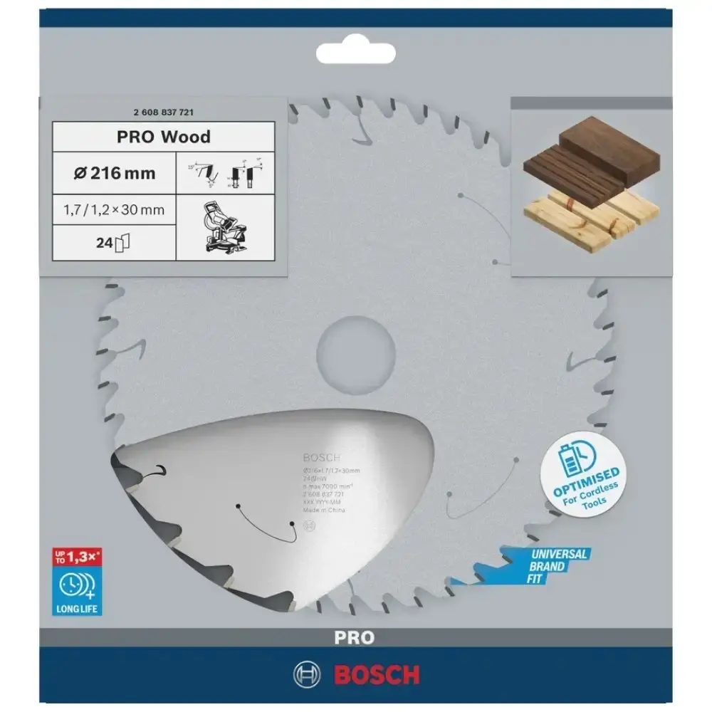 Disco de serra circular PRO wood cordless 305X30MM 40 dentes Bosch — fotografia 3