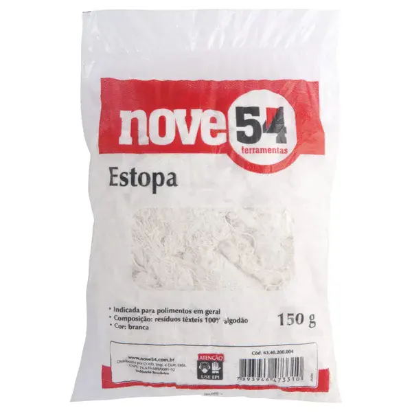 Estopa branca polimento 150G - Nove54