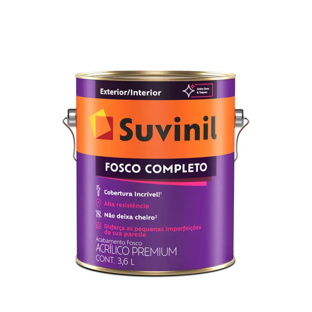 Tinta acrílica fosco completo branca 3,6L Suvinil