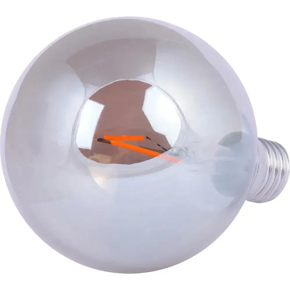 Lâmpada led filamento vintage globo fumê G95 bivolt Liege — fotografia 7