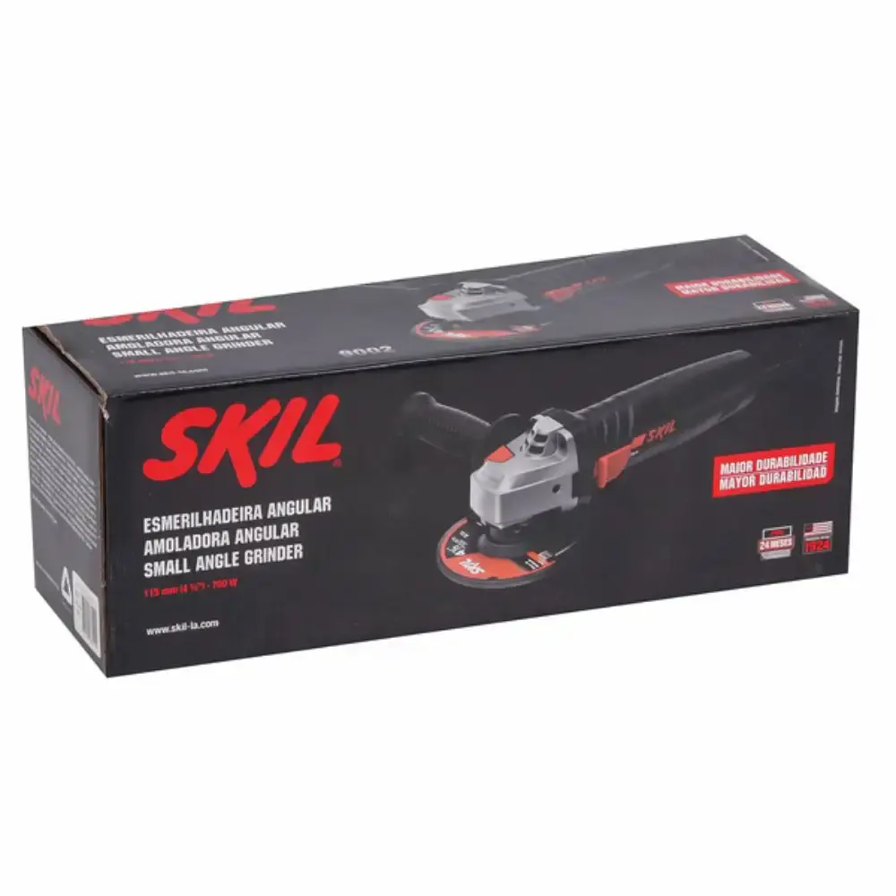 Esmerilhadeira angular 4.1/2 polegadas 700W 9002 220V Skil — fotografia 6