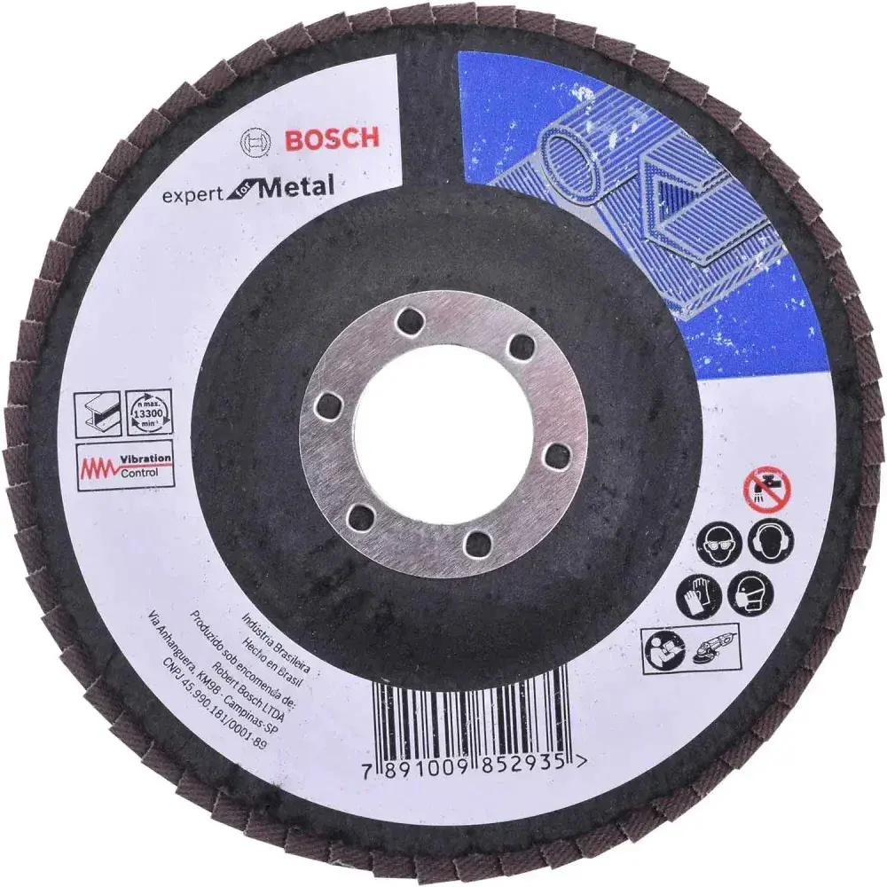 Lixa disco flap expert for metal 115 x 22,23MM G80 Bosch — fotografia 4