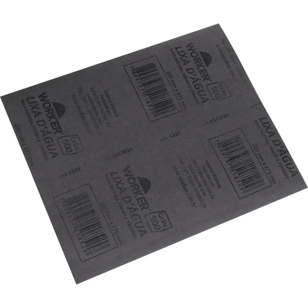 Lixa dágua GR500 225MM x 275MM Worker — fotografia 9